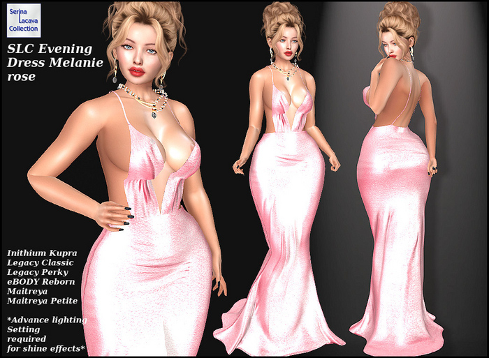 SLC Evening Dress Melanie rose