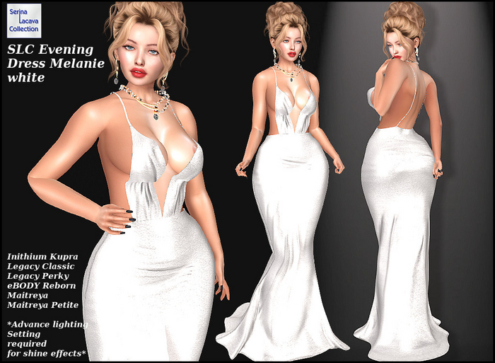 SLC Evening Dress Melanie white