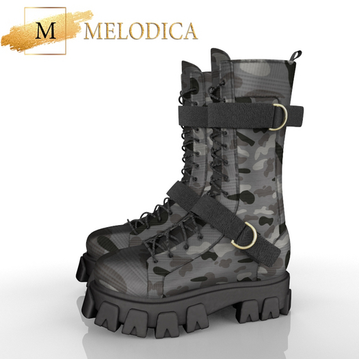 Grey Bibi Boots Reborn