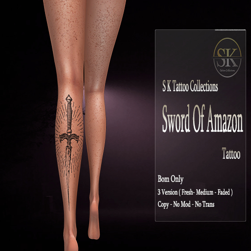 Sword Of Amazon Tattoo
