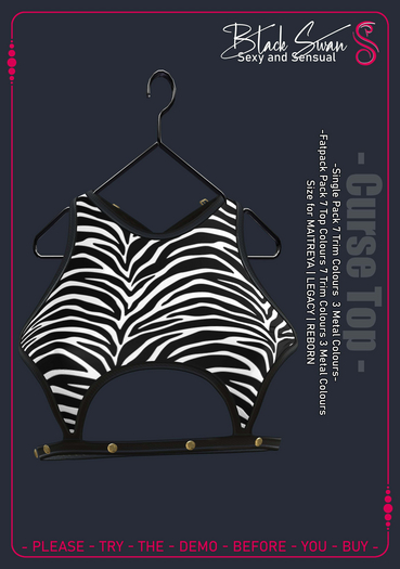 Black Swan - Curse Top - ZEBRA