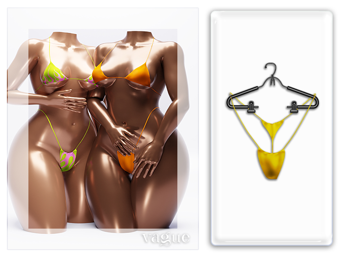 Vague. Valencia Bikini Bottom Yellow