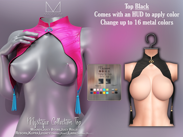 [[ Masoom ]] Mystique Top - Black 