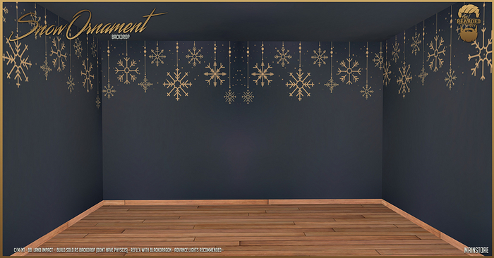 Snow Ornament Backdrop - The Bearded Guy