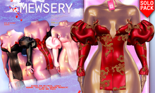 #MEWSERY Keke Set{#23 Dragon.Ruby}- Dress/Slip & Sleeves