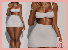 Rosary. Cyn . Set White