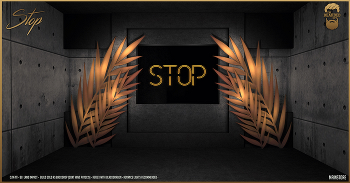 Stop Backdrop Backdrop - The Bearded Guy