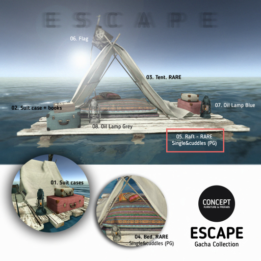 Concept} *05. Escape. Raft - RARE