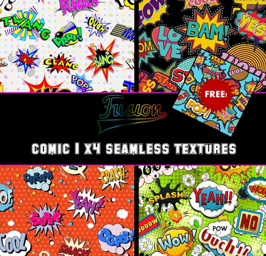 Second Life Marketplace - [Fusion Fashion Delivery Hud] - Comic 1 x4 ...