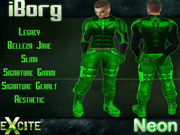 Excite iBorg Outfit Neon