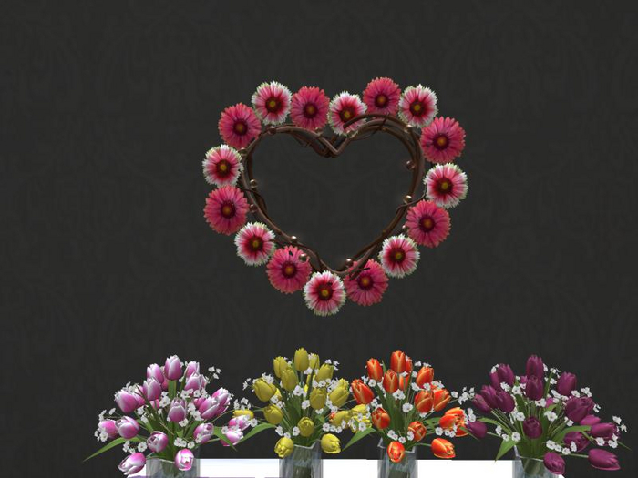 Flower Heart Wreath 