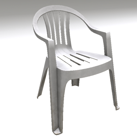 Second Life Marketplace Plastic Chair FullPerm