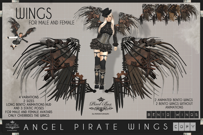 PIXEL BOX - Angel Pirate Bento Wings 
