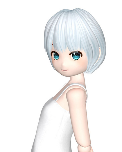 2 type hair for Lucie Doll