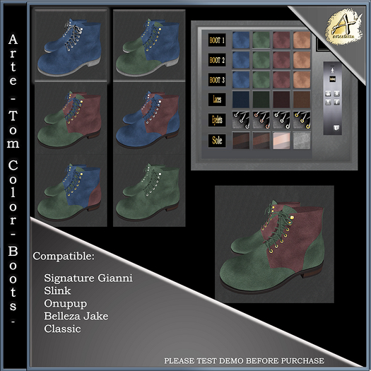 Arte bag - Tom Color - Boots - DEMO