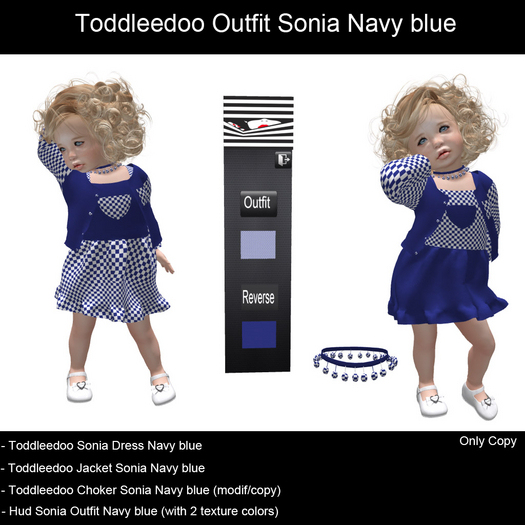 Toddleedoo Outfit Sonia Navy blue