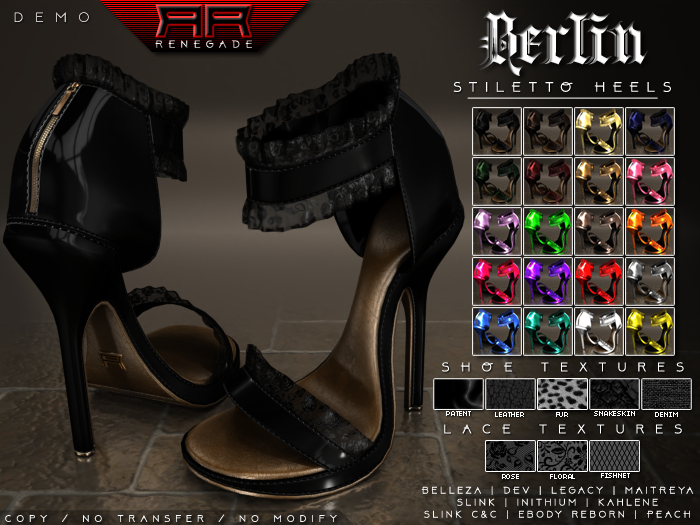 [Renegade] Berlin Stiletto Heels - Demo