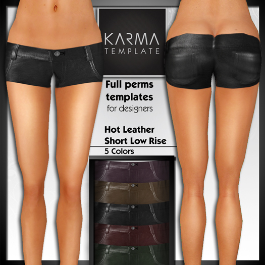 Karma Template - TGA - Hot Leather Short Low Rise 5 Colors Full Permissions