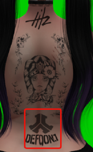 Defqon1 Lower back Tattoo