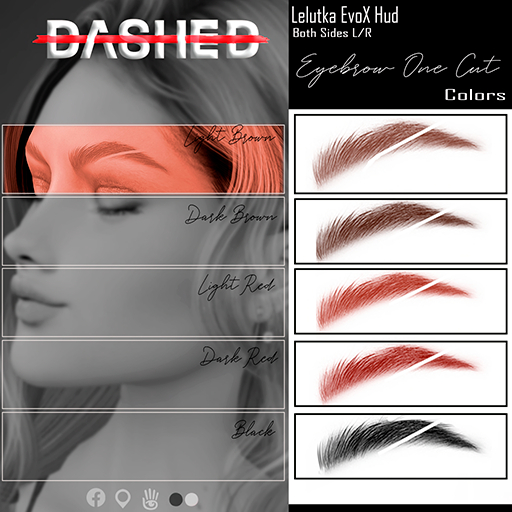 DASHED -  Eyebrows one Cut Evox HD - HUD