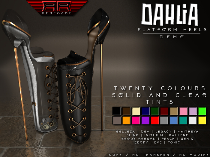 [Renegade] Dahlia Platform Heels - Demo