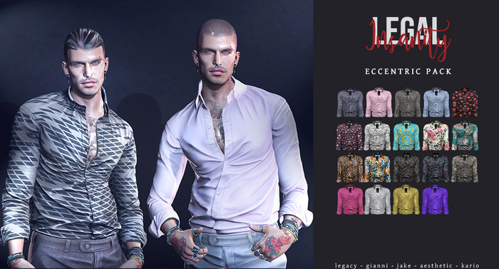 Legal Insanity - Kenneth shirts ECCENTRIC PACK