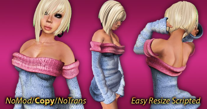 * PiXeL pUsS *  Sweater Low Cut (Baby Boo) Resize Scripted