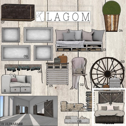 LAGOM - Fall Getaway - Bed ADULT [12] RARE