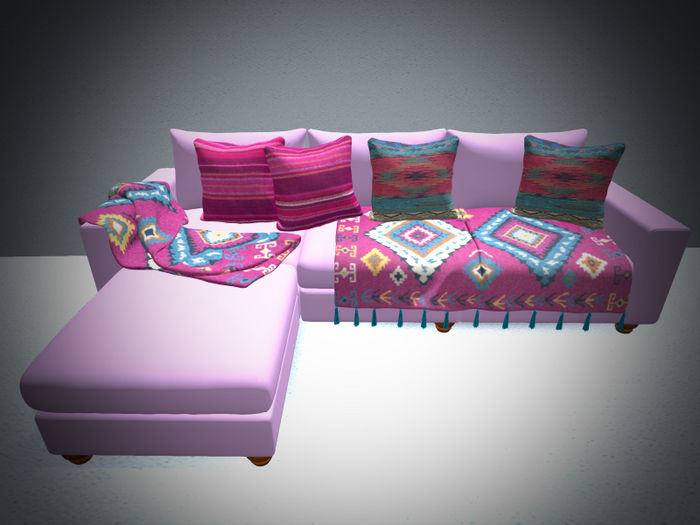 Lounge Sofa Southwestern Pink 