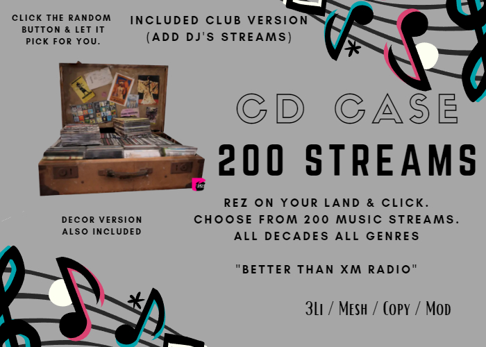 *uC* 90's Grunge CD Case Stream Control. 200+ Streams Included. All Decades. All Genres.