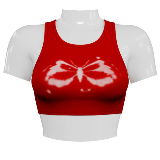 wired. Bleached Tank - Cherry [ADD]