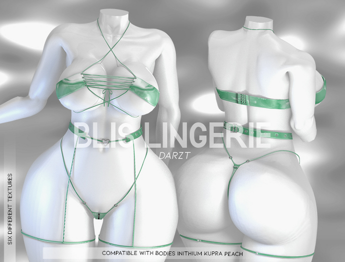 l DARZT l BLIS LINGERIE I GREEN I INITHIUM & PEACH