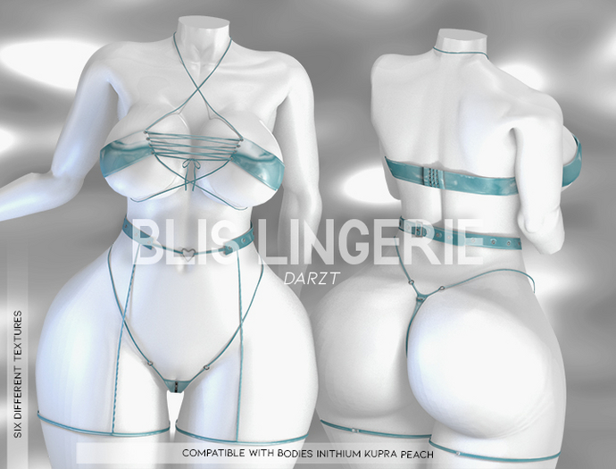 l DARZT l BLIS LINGERIE I BLUE I INITHIUM & PEACH