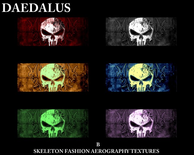 skeleton aerography b textures