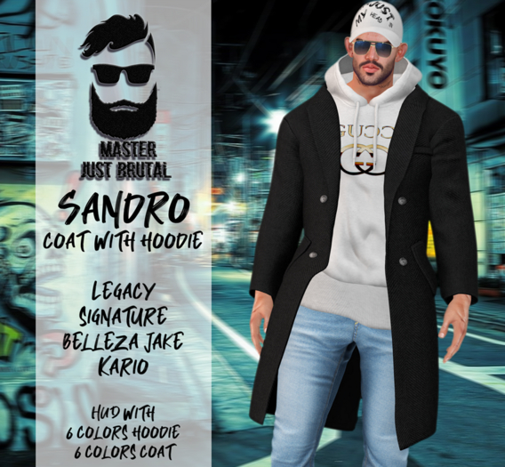 MJB Sandro coat with hoodie DEMO