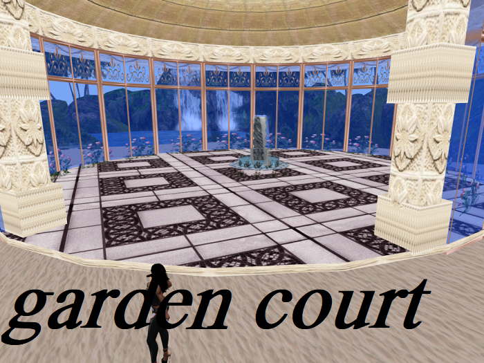 garden court with animated  fountain boxed    n