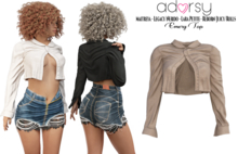 adorsy - Emery Top Brown - Maitreya/Legacy-Nerido/Lara Petite/Reborn-Juicy-Rolls