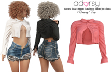 adorsy - Emery Top Coral - Maitreya/Legacy-Nerido/Lara Petite/Reborn-Juicy-Rolls