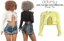 adorsy - Emery Top Yellow - Maitreya/Legacy-Nerido/Lara Petite/Reborn-Juicy-Rolls