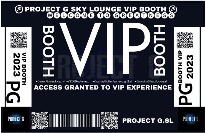 PG VIP BOOTH PASS 2.0