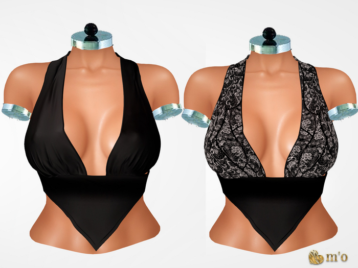 [m'o] Camela Top Black (Add)