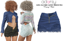 adorsy - Emery Skirt Blue - Maitreya/Legacy-Nerido/Lara Petite/Reborn-Juicy-Rolls