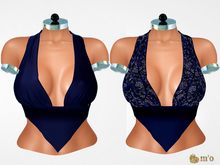 [m'o] Camela Top Navy Blue (Add)