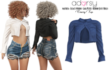 adorsy - Emery Top Blue - Maitreya/Legacy-Nerido/Lara Petite/Reborn-Juicy-Rolls