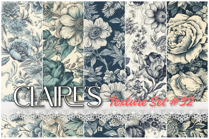 [Claire's] Texture Set #32 - Full Perm - Toile de Jouy