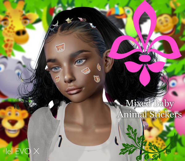 Random Animal Faces Stickers Lel Evox