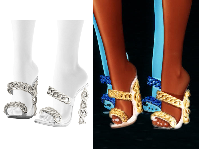 YALLA ~ Neima Heels [SILVER]