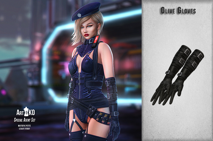 Art&Ko - Special Agent Set - Olive Gloves