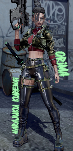 GRIMA: Jacket Kurenai Harajuku (L,M,V-t&Kfc)