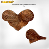 *!*BOUDOIR LITTLE ONE  FITTED MESH TOP fur